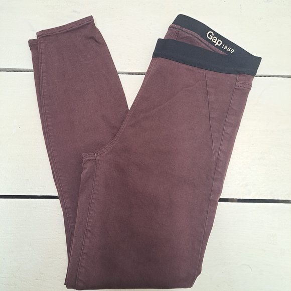 GAP Pants - GAP 1969 Resolution Pull On Jeggings Pants Stretch Purple Womens Size W30 L32